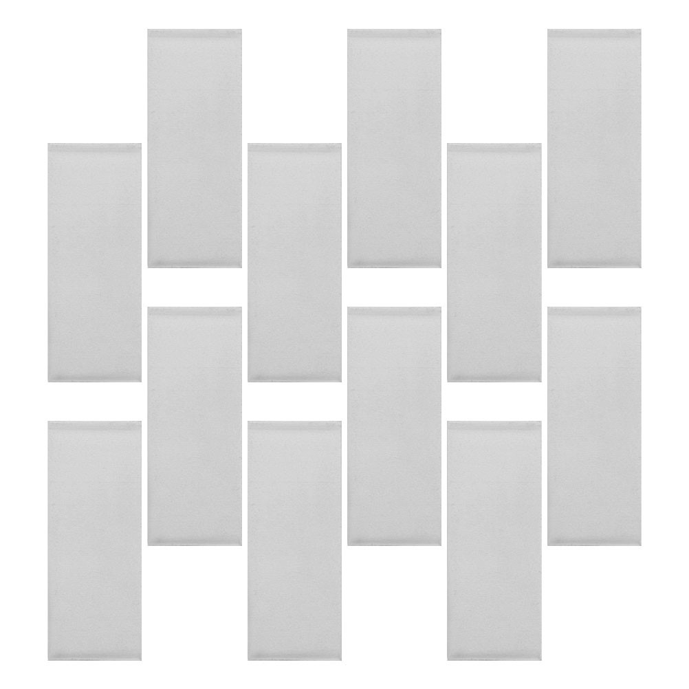 12Pcs Pure Zinc Metal Sheets Silver Anode Strips for Galvanizing and Crafting
