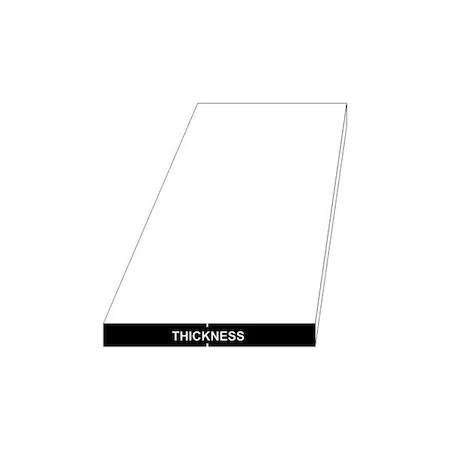 Zoro Select 61Sh.025X4-48 Sheet Stock, Aluminum, 4 In Over. W, 61Sh.025X4-48
