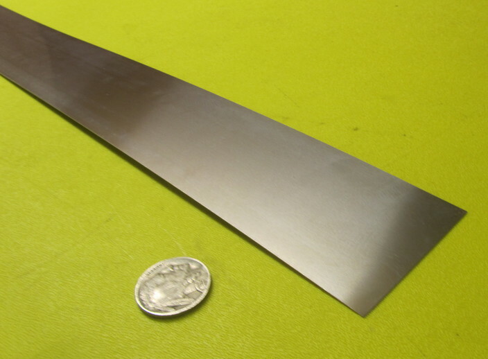 301 Stainless Steel Sheet Shim, .025″ (+/-.0010″) x 2.0″ Width x 5 Foot Length