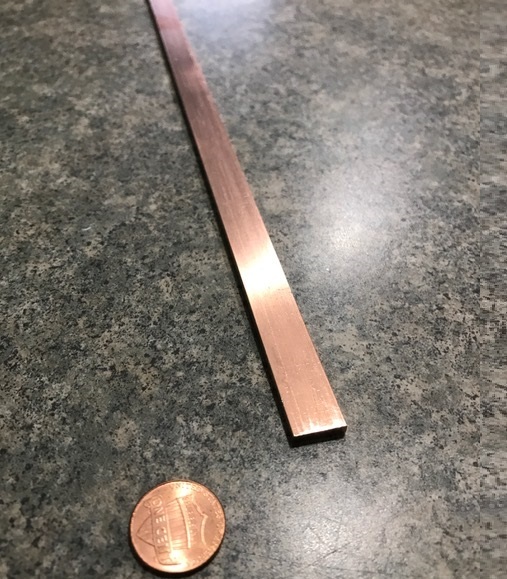 110 Copper Bar H02, 1/8″ Thick x 1/2″ Wide x 48 Inch Length