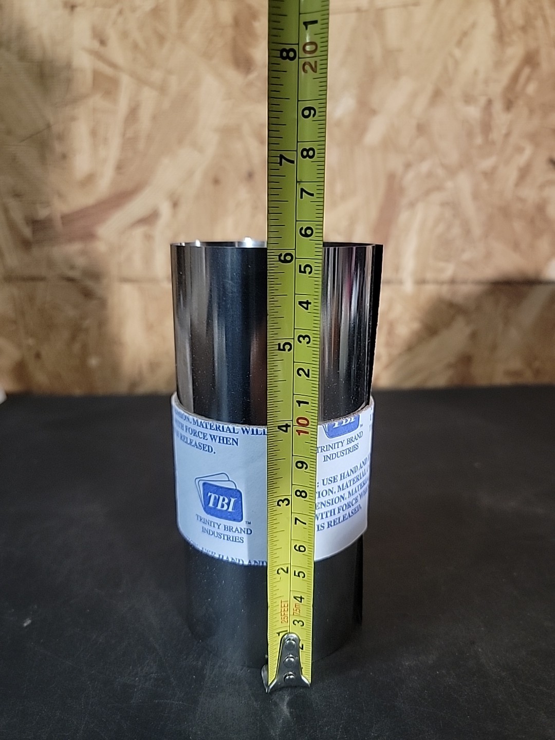 Metal Shim Stock: Roll, 0.0050″ Thick, 50″ Long, 6″ Wide, 302 Stainless