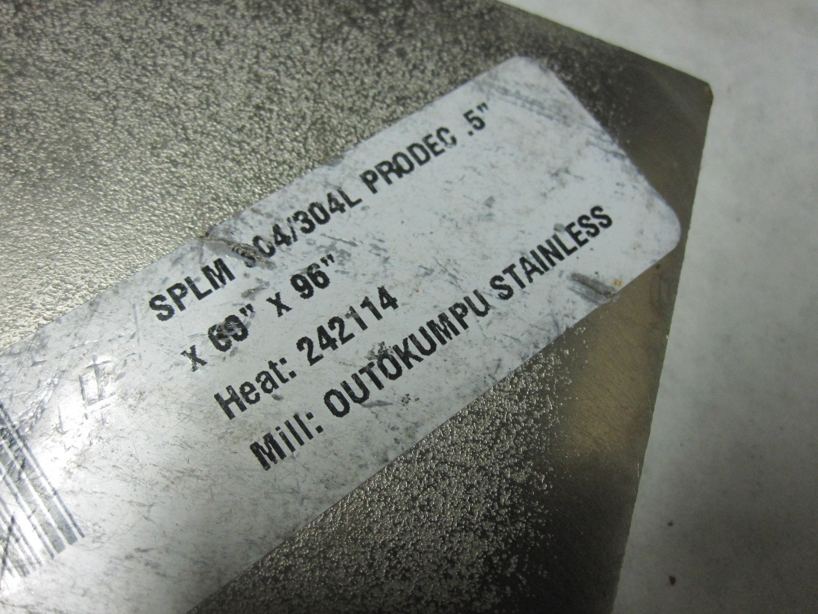 Outokumpu Prodec 304 Stainless Steel Plate Blocks 4 x 3 x 0.5 Inch Lot of 11
