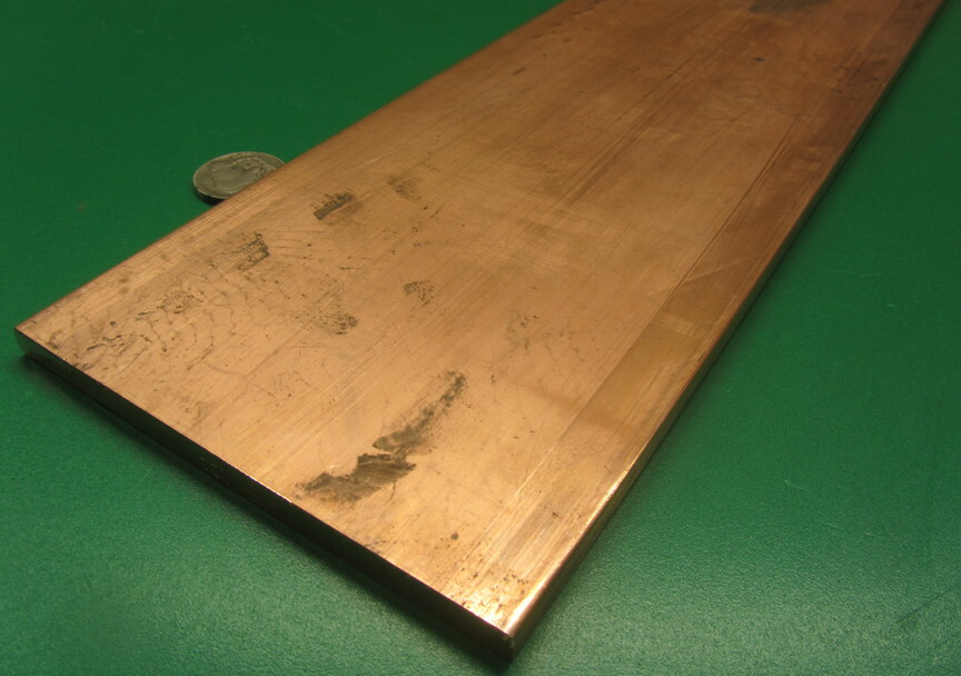 110 Copper Bar H02, 1/4″ Thick x 4.0″ Wide x 2 Ft Length