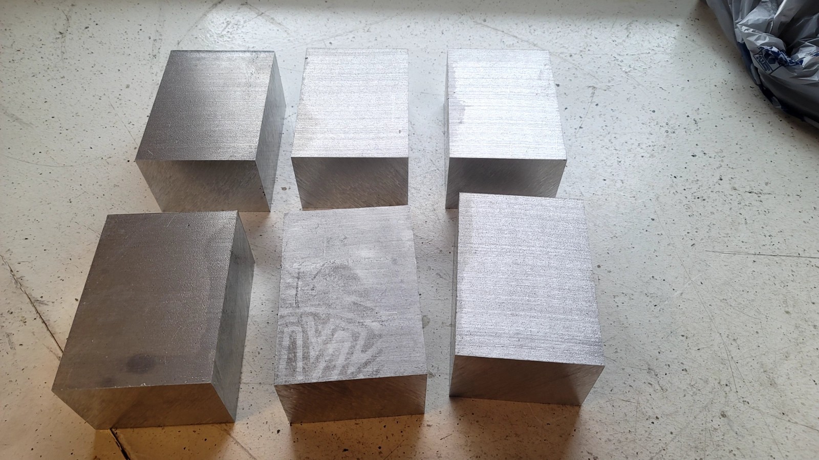 6 PCS Solid Aluminum Block 6061 5-1/8″ x 3-5/8″ x 2-5/8″