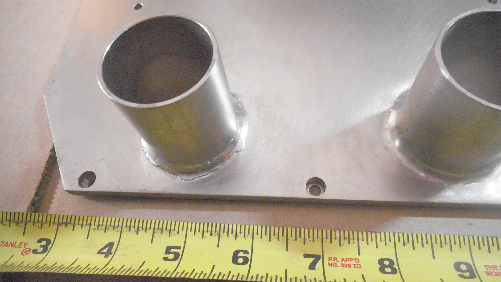 Nickel plated Aluminum plate, 14-7/8″ x 9-7/8′” x 1/4″ thick