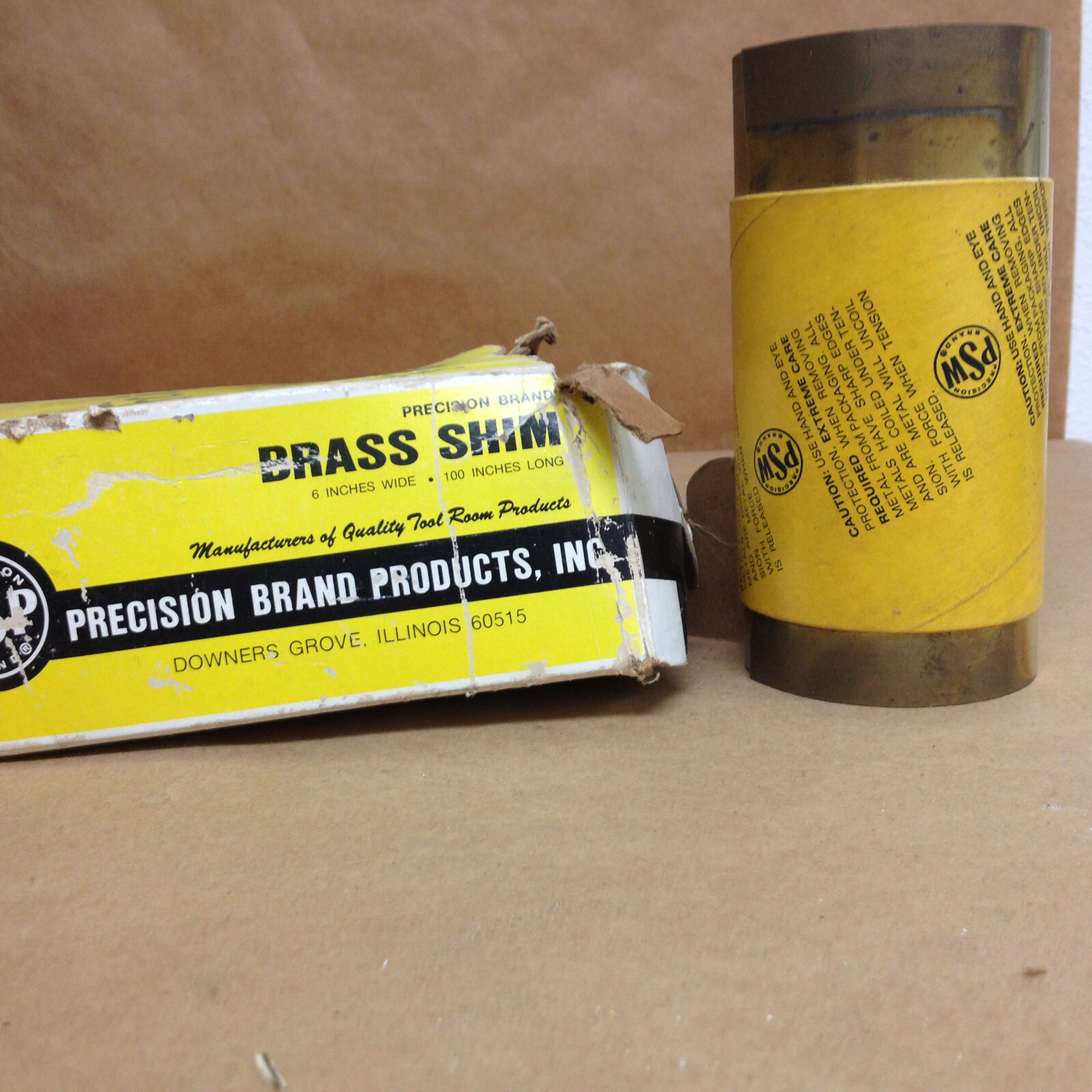 Precision Brand Brass Shim 6 Inches Wide 100 Inches Long