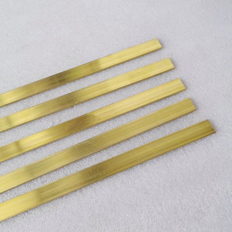 1Pc L-500mm H59 Brass Flat Bar Plate Strip Thick2mm 3mm 4mm Solid Metal Material