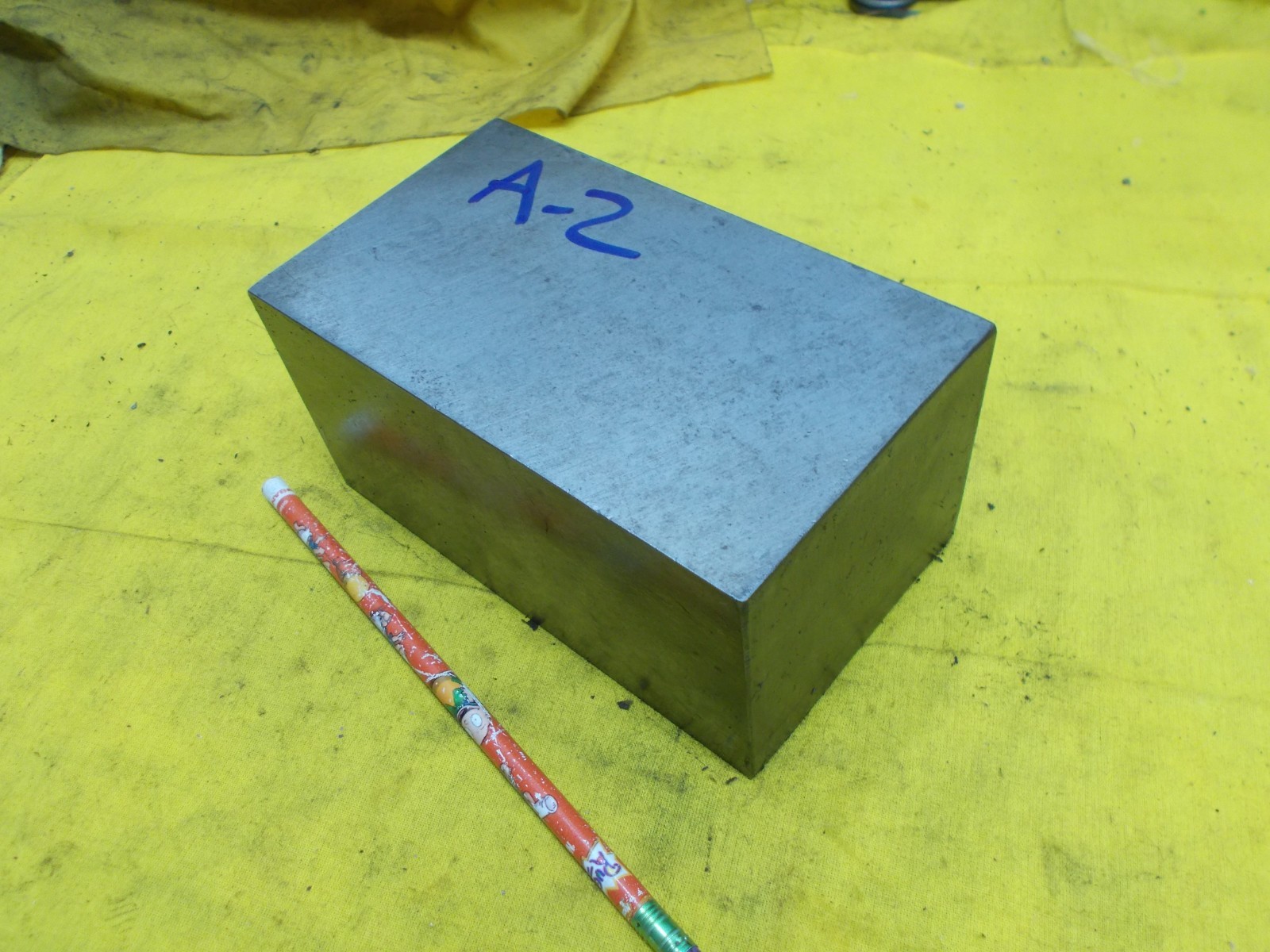 A-2 TOOL STEEL BAR machine shop A2 flat stock 3″ x 3-1/2″ x 6-1/8″ LONG