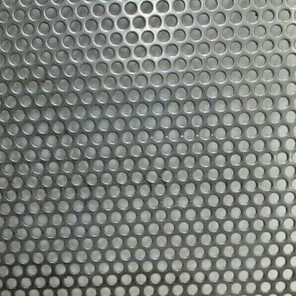 = 1/8″ HOLES 20 GAUGE 304 STAINLESS STEEL PERFORATED SHEET 12″ X 18″ =
