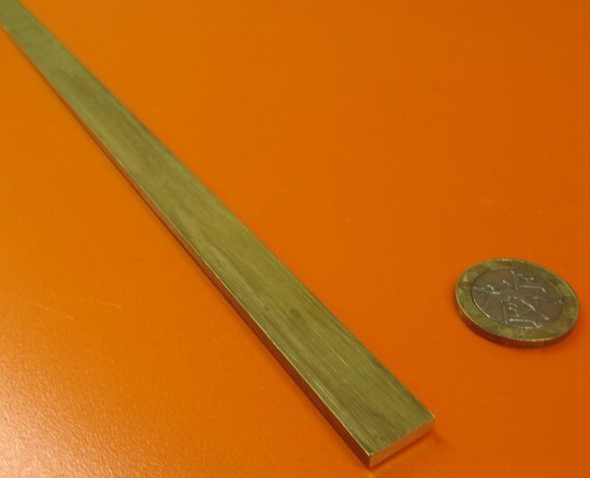385 Brass Flat Bar 1/8″ Thick x 1/2″ Wide x 4 Foot Length