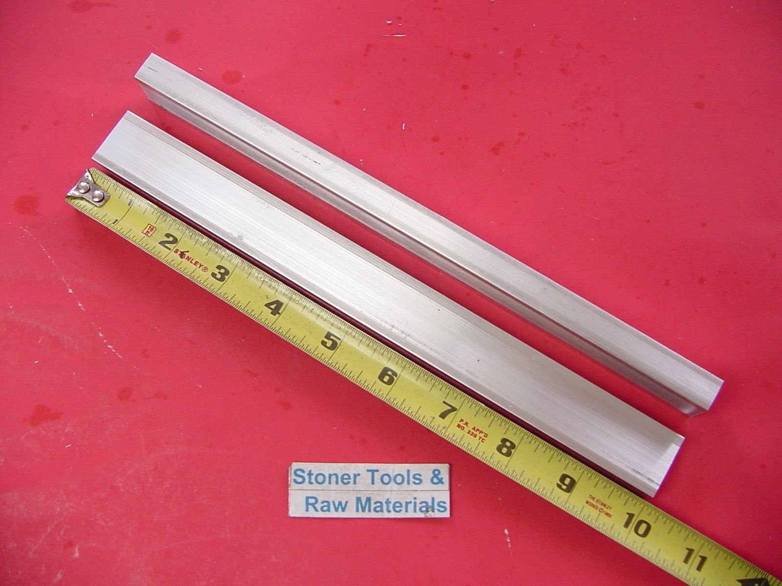 2 Pieces 1/2″ X 1″ Aluminum 6061 Flat BAR 10″ Long +.07″/-0 T6511 New Extrude…
