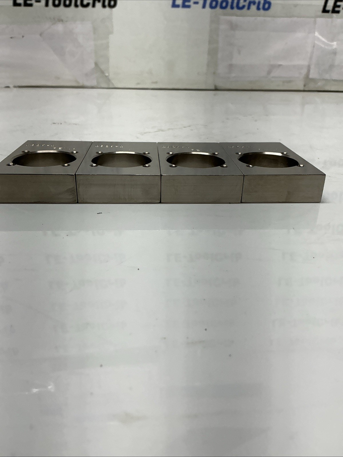 Machined Aluminum Mounting Block Flange Plate PN 132641 Rev A Lot Of 4. X-601