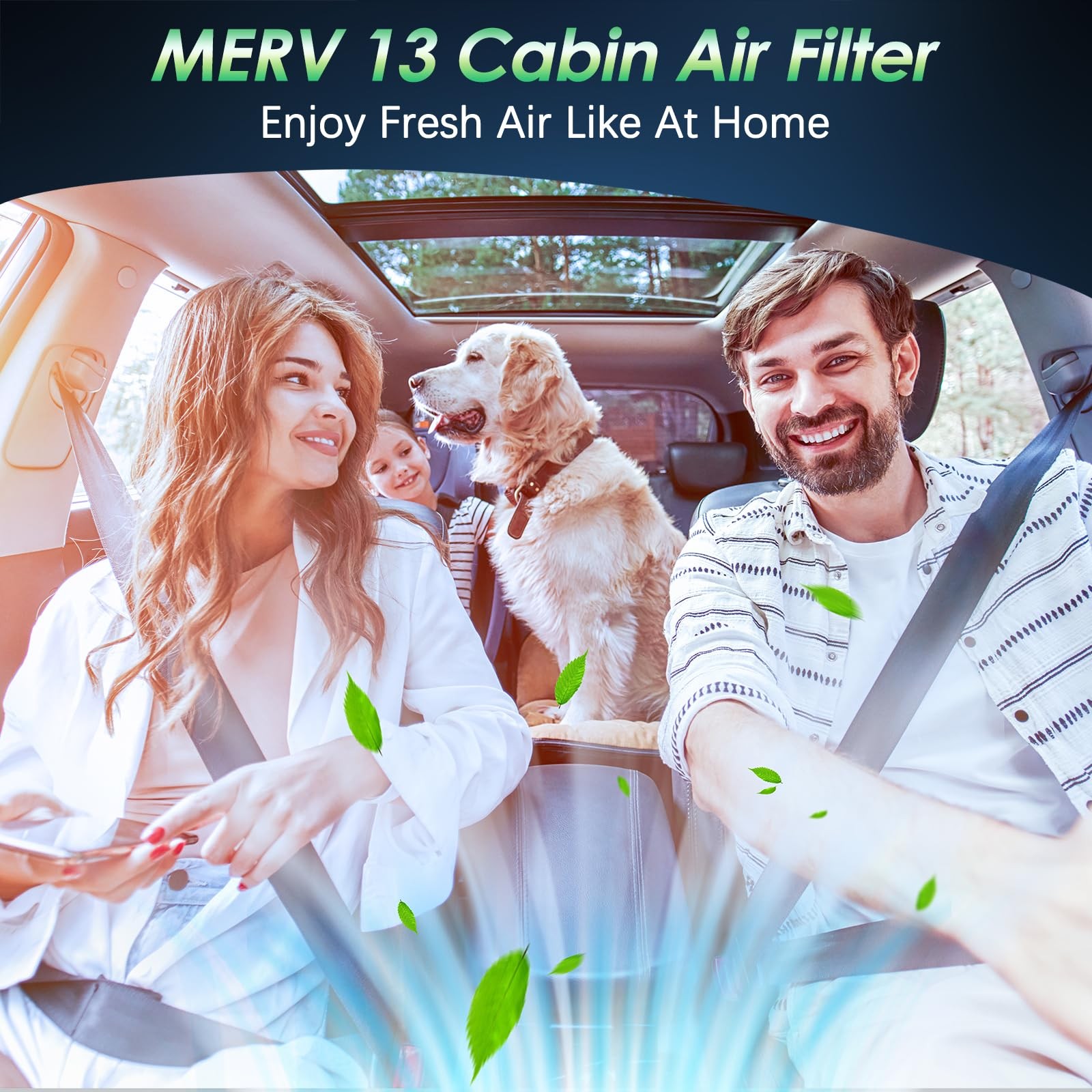 Femota Certified MERV 13 Cabin Air Filter with Activated 6.4″ x 8.9″ x 1.1″
