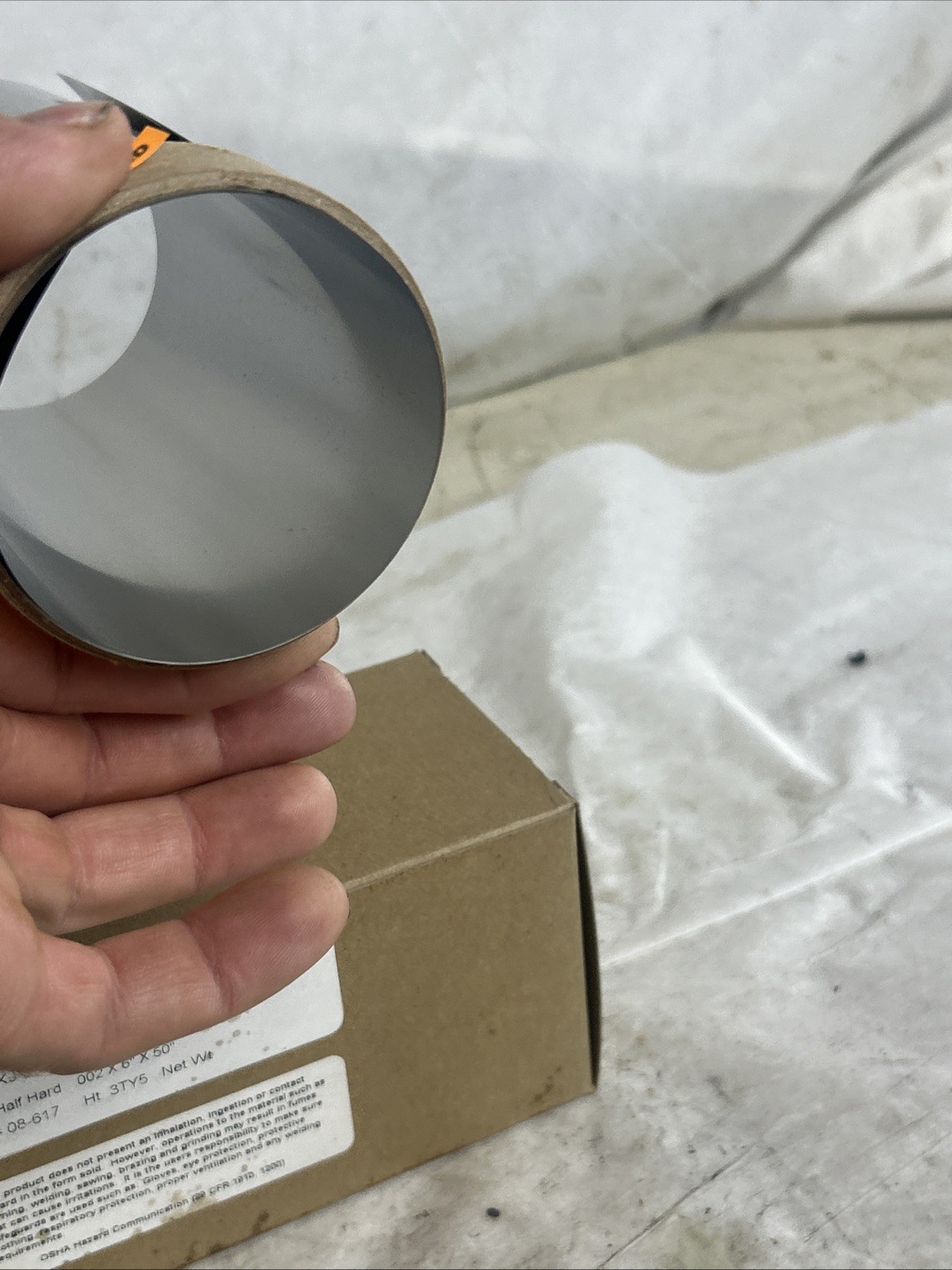301 Stainless Steel Shim Stock .002×6”x50” 301 Half Hard 301 1/2 Hard .002x6x50”