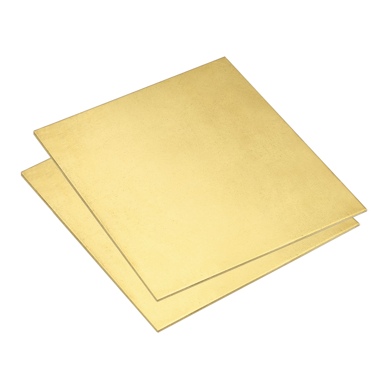 2Pcs H62 Brass Sheet, 4″ x 4″ Metal Sheets 0.08″ Thick Brass Plates for Industry
