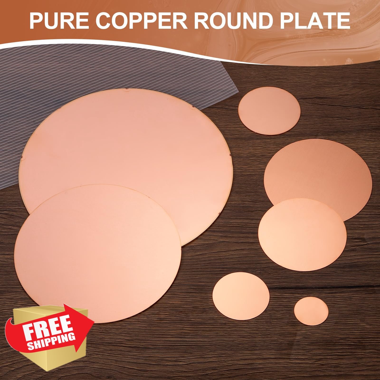 MECCANIXITY 2 Pure Copper Plates 0.02″x7.87″