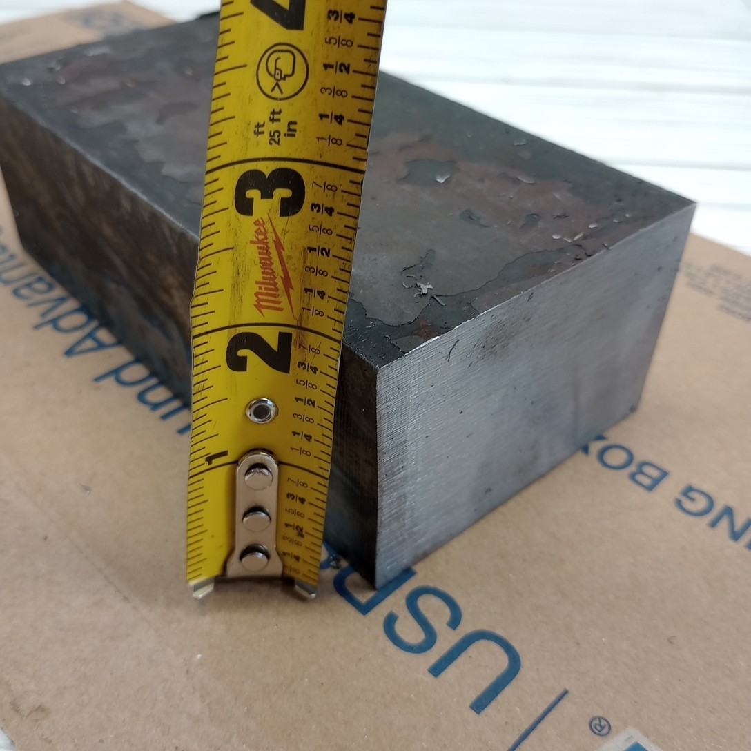 2″ X 4″ X 4″ A36 Steel Solid Bar Blacksmith Hammer Plate Welding Heavy Duty 4″