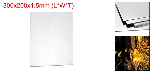 1/16″ Hot Rolled Steel Sheets 12″ x 8″ Steel Plate Base Silver