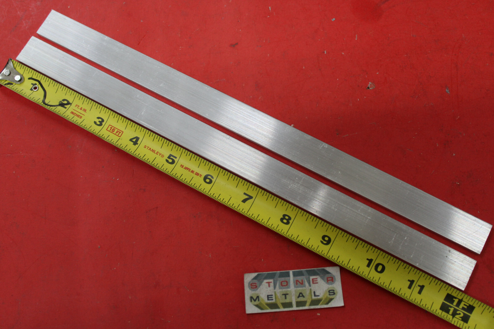 2 Pieces 1/8″ X 3/4″ ALUMINUM FLAT BAR 12″ long 6063 T52 New Mill Stock