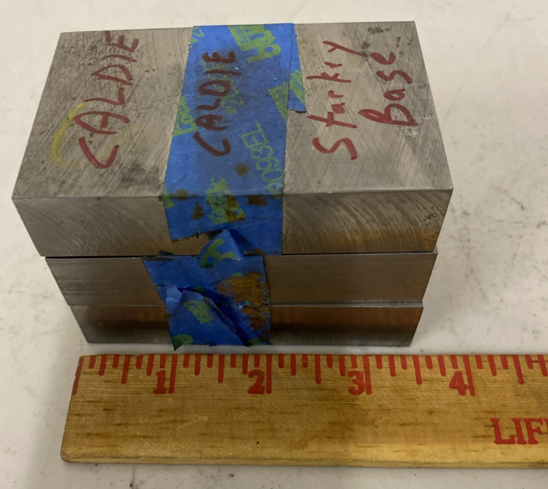 Lot 10.4 LBS Uddeholm Caldie Tool Steel Stock Rectangle Block Alloy CNC ESR