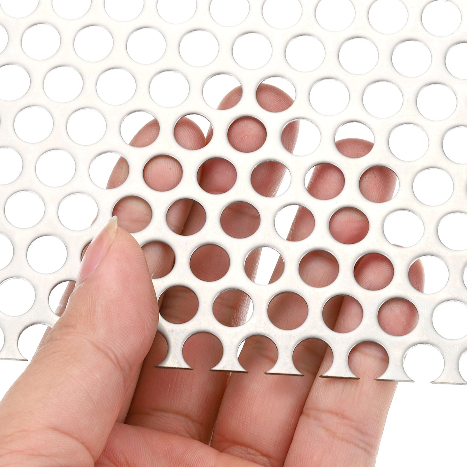 11.8″ L x 7.9″ W Perforated Metal Sheets, 18Ga 0.39″ Hole 304 Stainless Steel