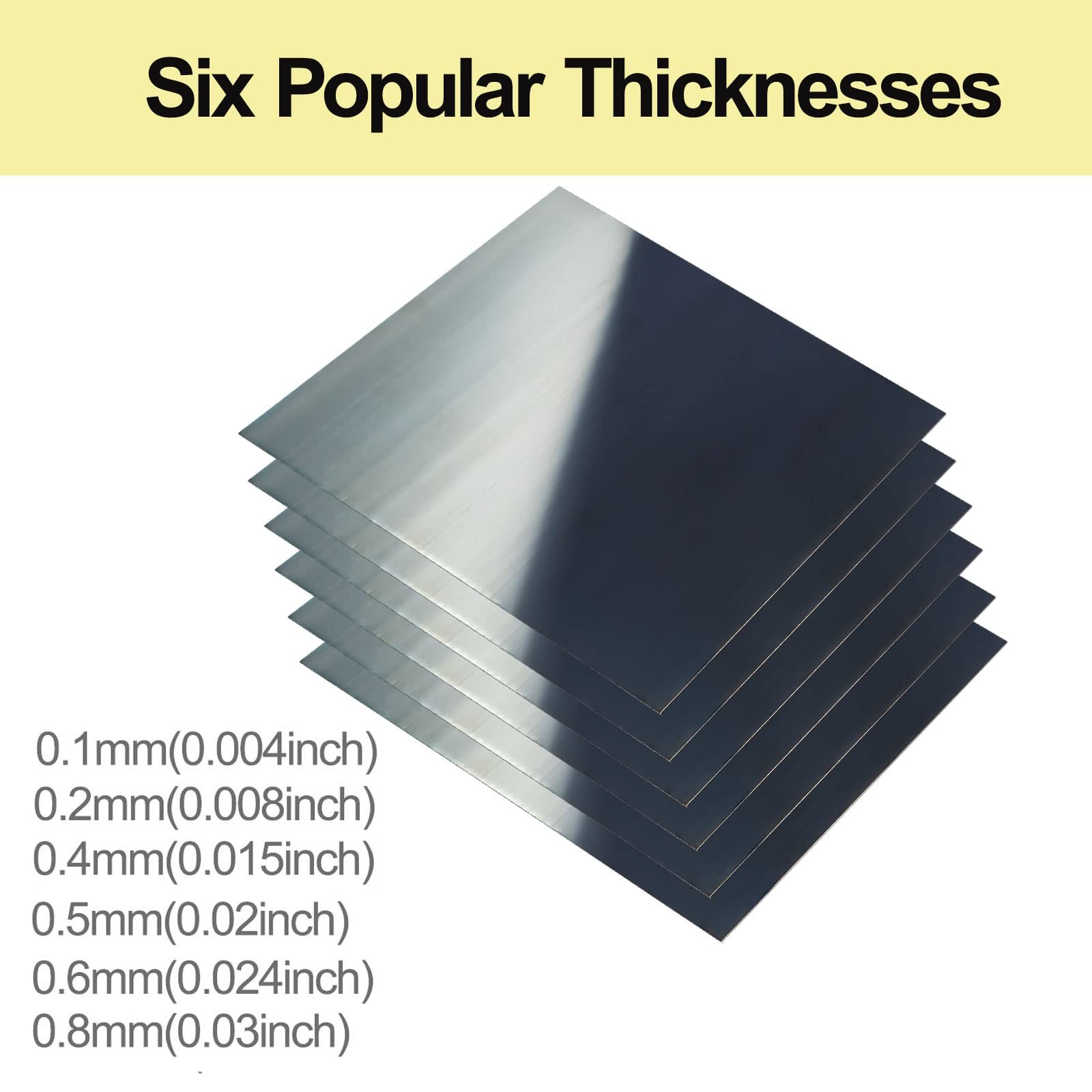 Blue Tempered Spring Steel Shim, 1095 Shim Sheet Assortment, Polished Finish,…