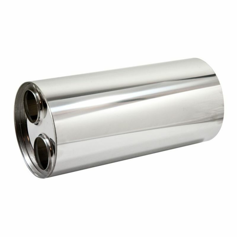 Universal 304 Stainless Steel Muffler, Round, 6 8 Inch, 9-20 Inch