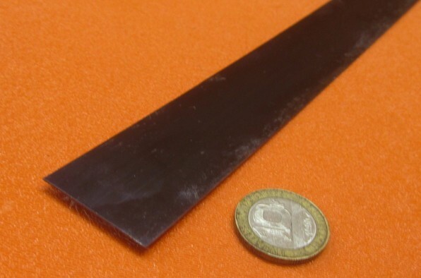 1095 Hard Blue Tempered Spring Steel Shim .050″ Thick x 1.25″ Width x 60″ Long