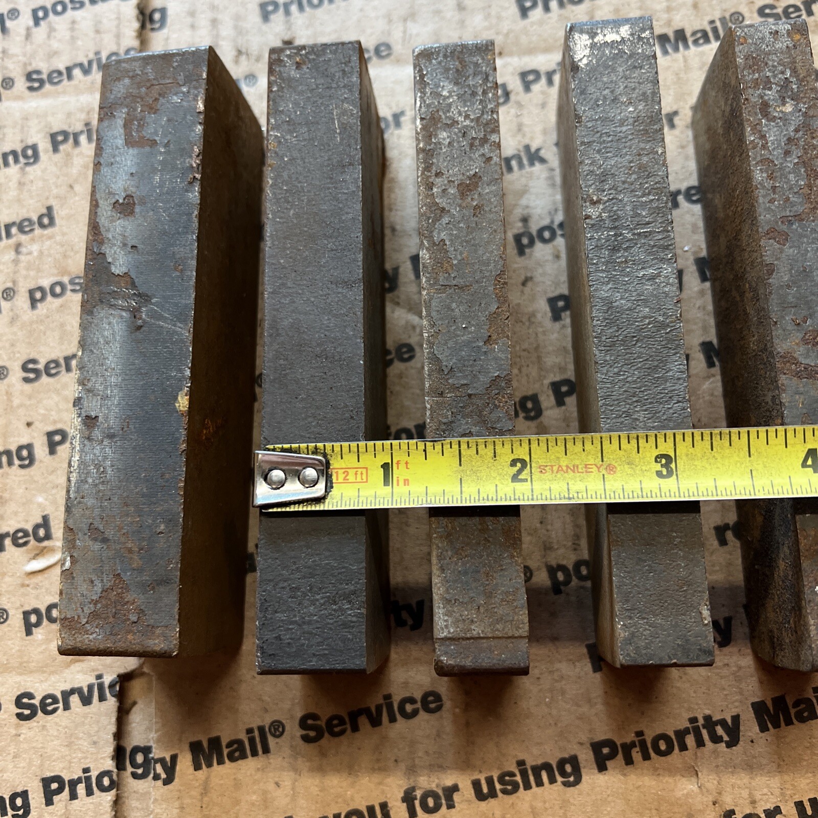 1 1/2 X 5 THICK Flat Steel Bars Blacksmithing Billets Spacers Shims Blocks #2