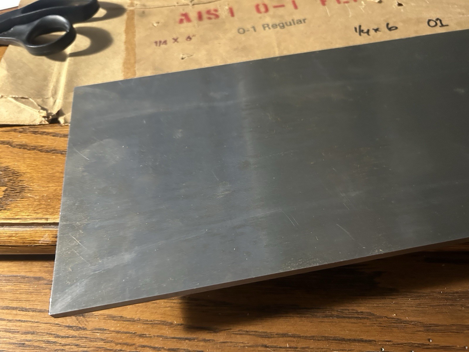 O1 Tool Steel, flat ground, 1/4″ x 6″ x 18″