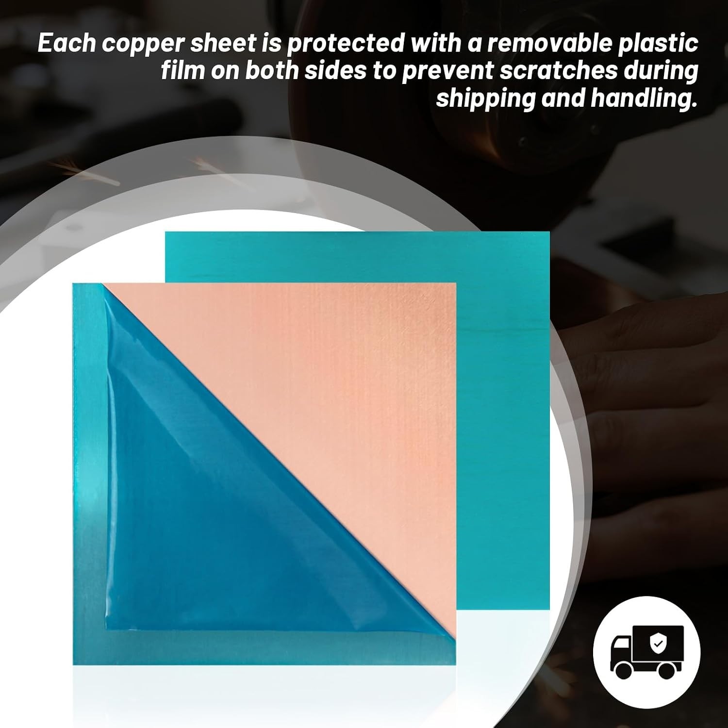 2 Pcs 99.9%+ Pure Copper Sheet, 4″ x 4″, 20 Gauge Thickness Copper Plates, 102 x