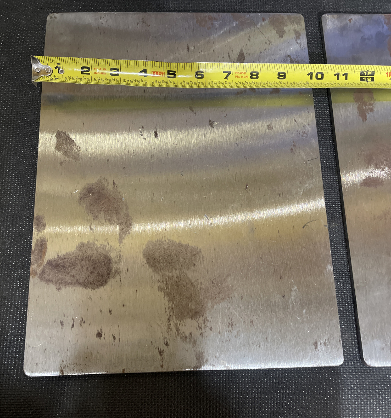 10in x 13.5in x 1/4in Steel Flat Plate (0.25in Thick) (Machined to Size)