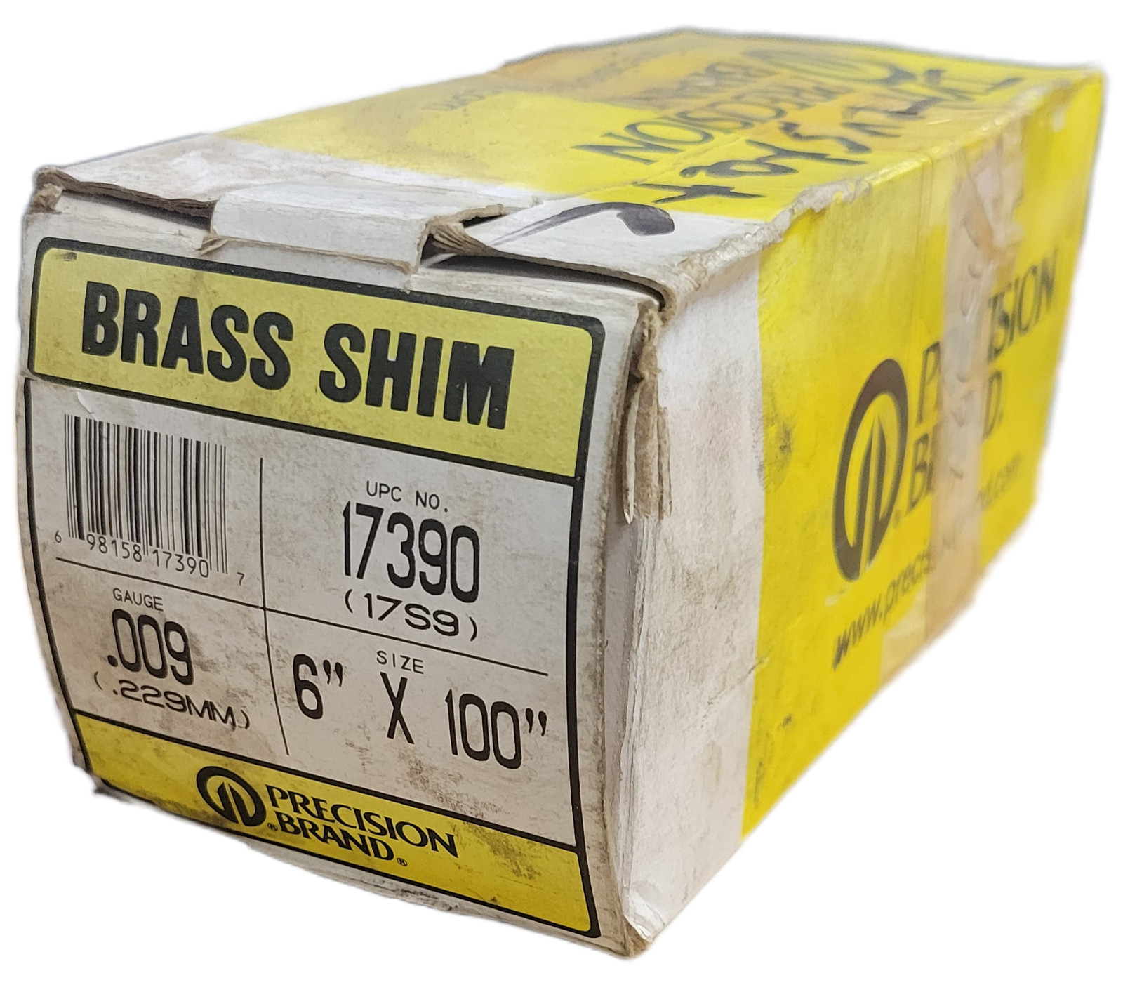 PRECISION BRAND 17390 BRASS SHIM .009 6″ X 100″ COLD ROLLED HALF HARD