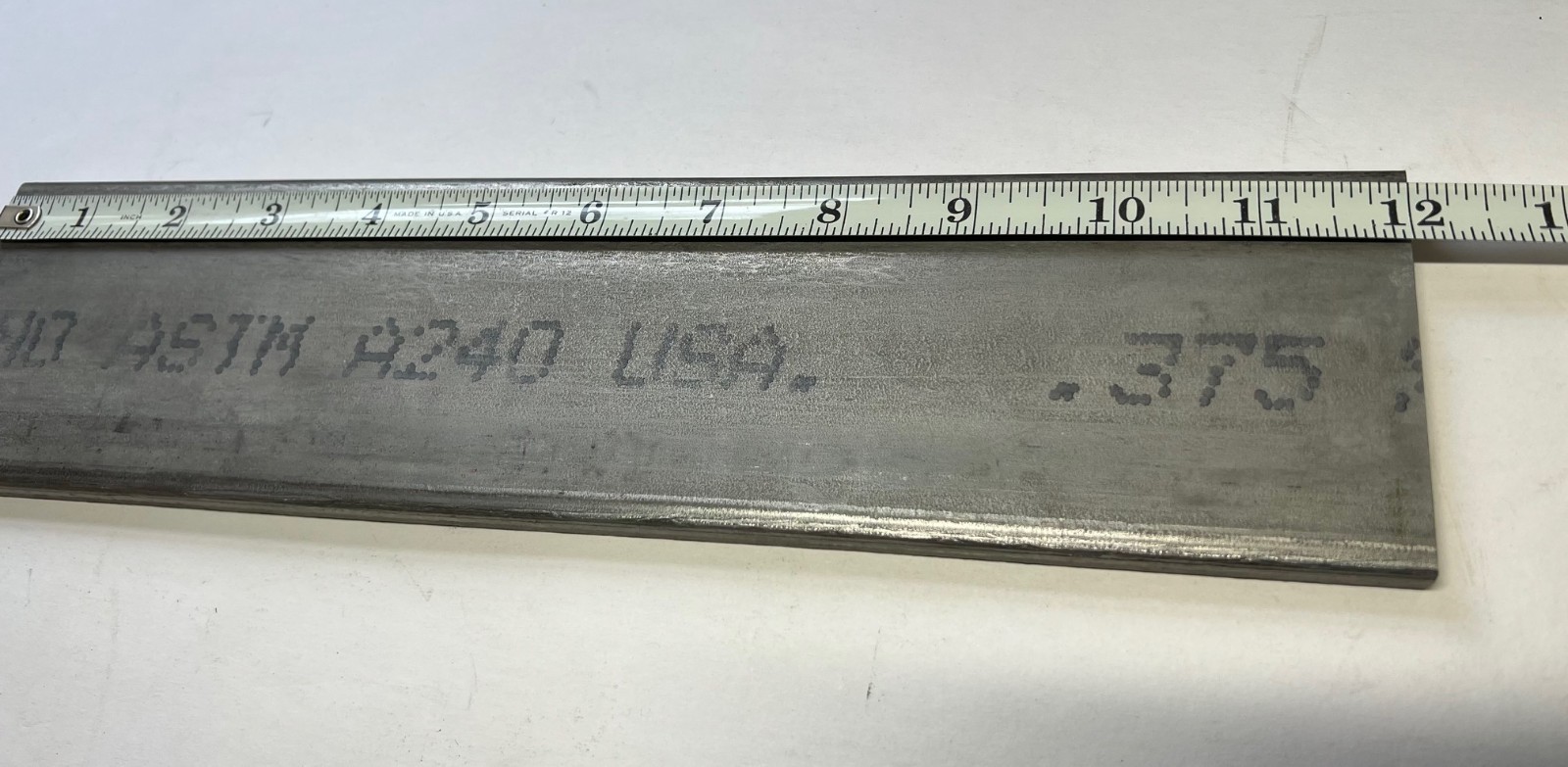 3/8″ x 3″ x 12″ 304 Stainless Steel Flat Bar, USA, New, Free Delivery
