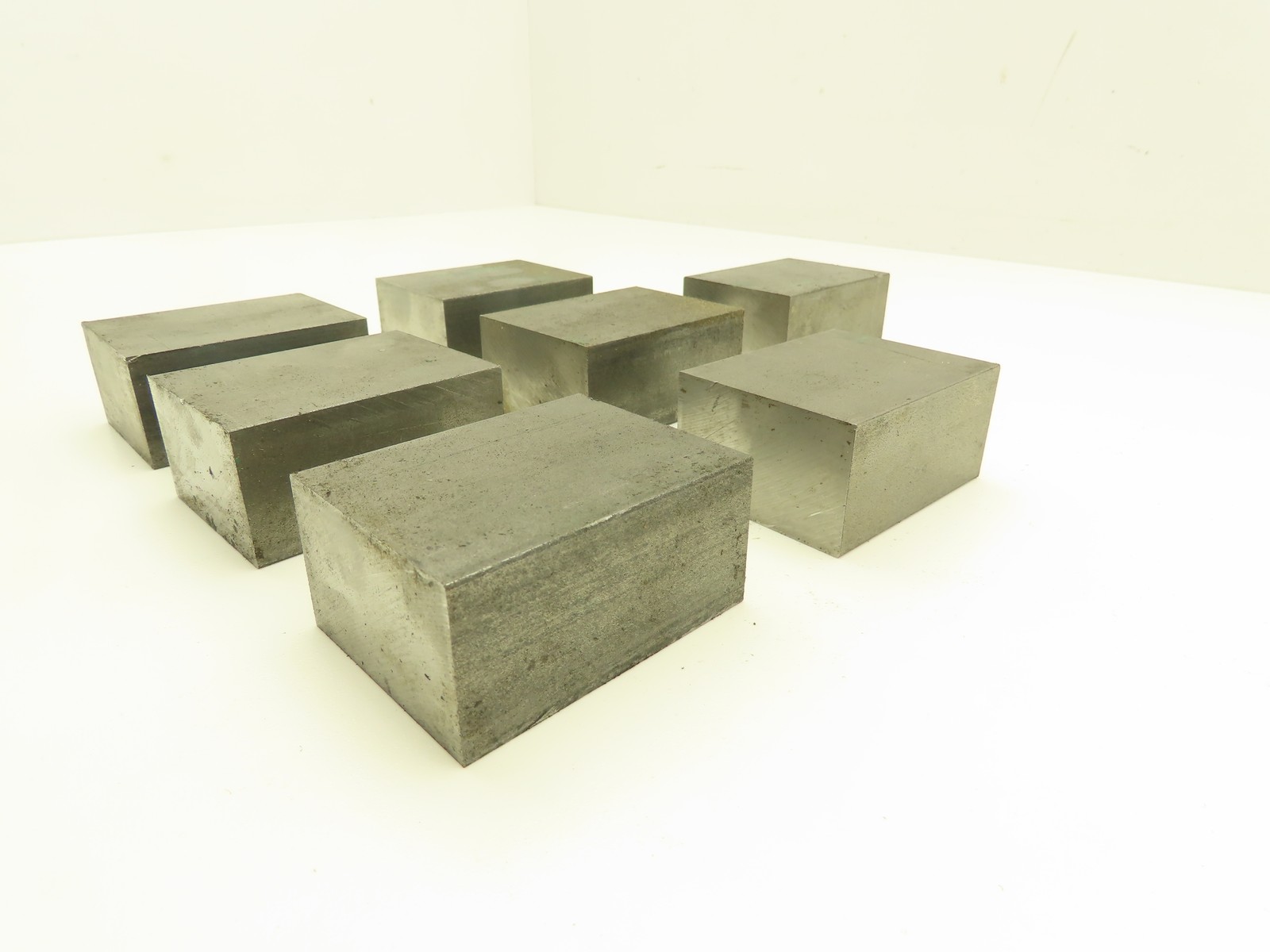 1018 Cold Rolled Steel Flat Bar Stock 1-1/4″x 2″x 2-1/2″L Lot of 7 Blocks