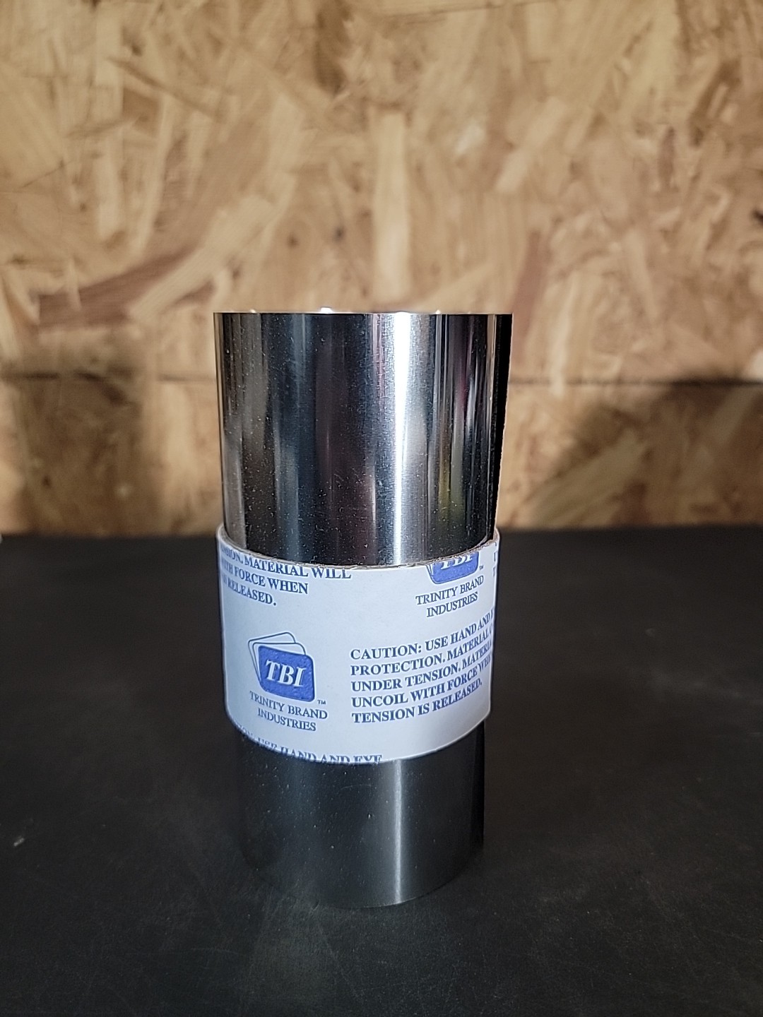 Metal Shim Stock: Roll, 0.0050″ Thick, 50″ Long, 6″ Wide, 302 Stainless