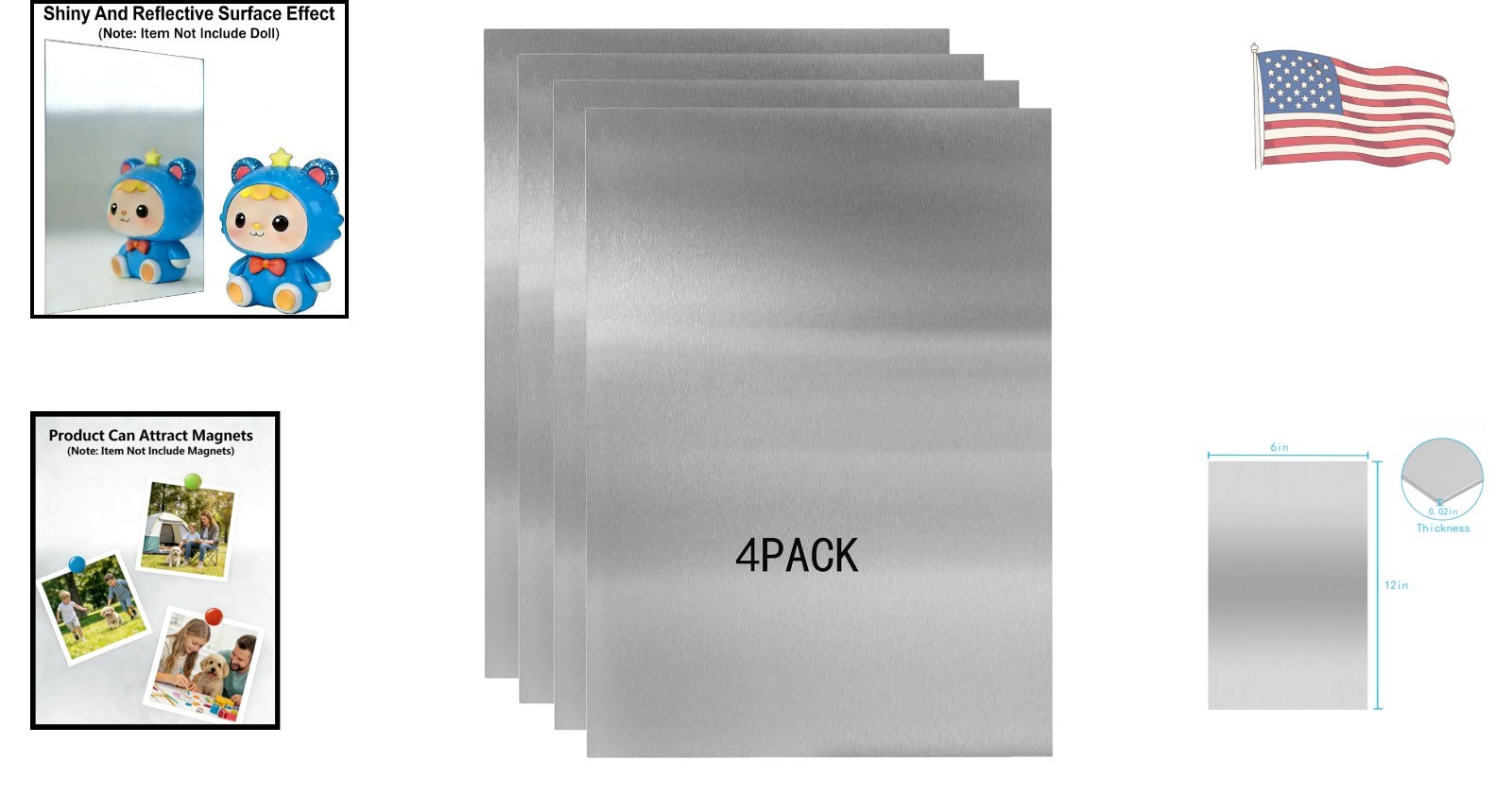 Commercial Grade 430 Stainless Steel Metal Plates – Ideal for Kitchens & Offices