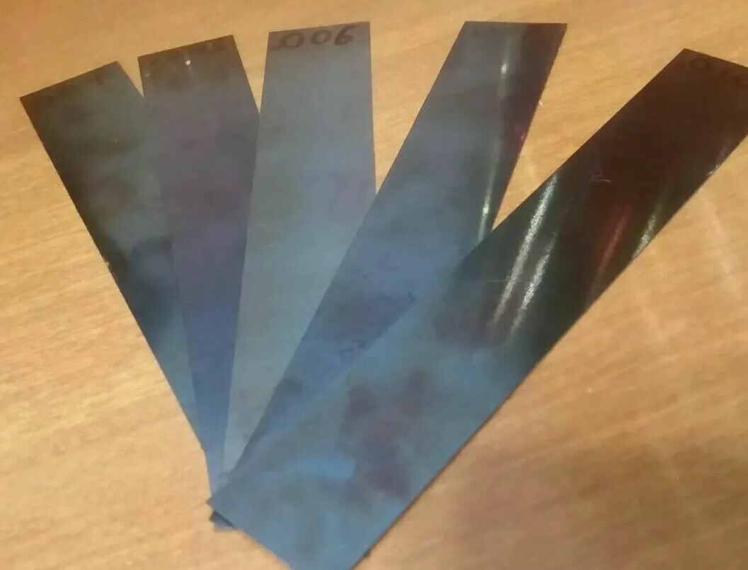 Blue Tempered Spring Steel Shim stock .004 .005 .006 0.007 .010 004 005 006 007