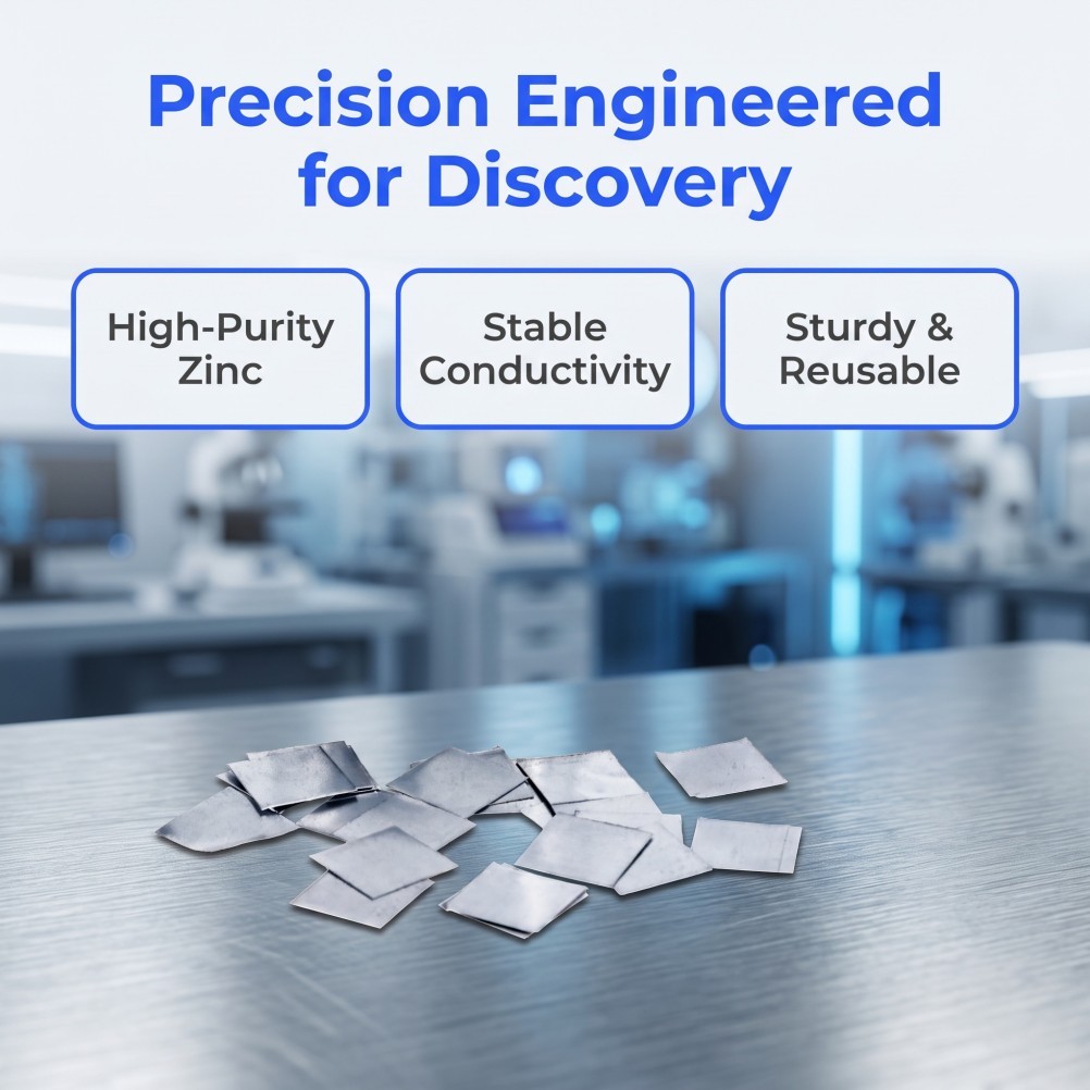 Durable Zinc Anode Sheets Silver Electroplating Material for Scientific Labs