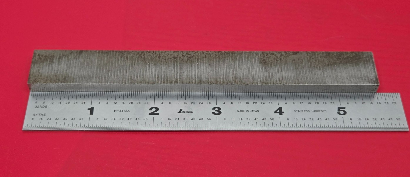 D2 Tool Steel Block Billet 5-5/8″ L x 0.70″ W x 1/4″ Thick – 4.28 Oz.