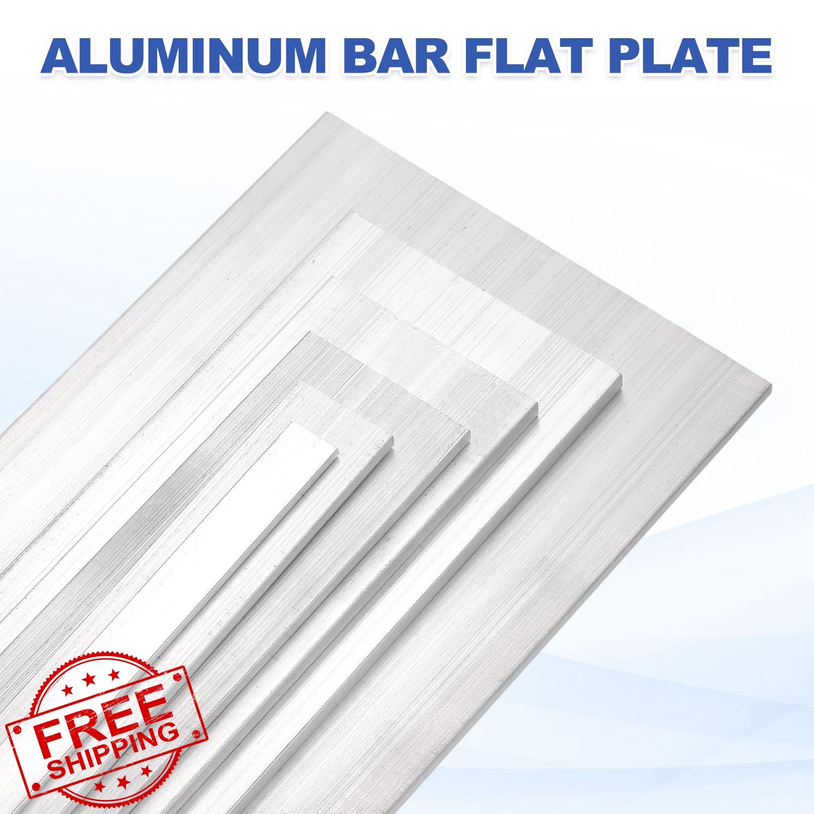uxcell 2 Set 0.12″x1.6″x10″ Aluminum Flat Bar