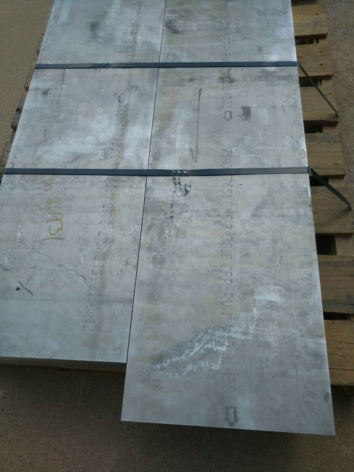 7″ x 14″ 7140 T7651 Aluminum Bar Stock Plate Cut to length per 1″ CNC Stock