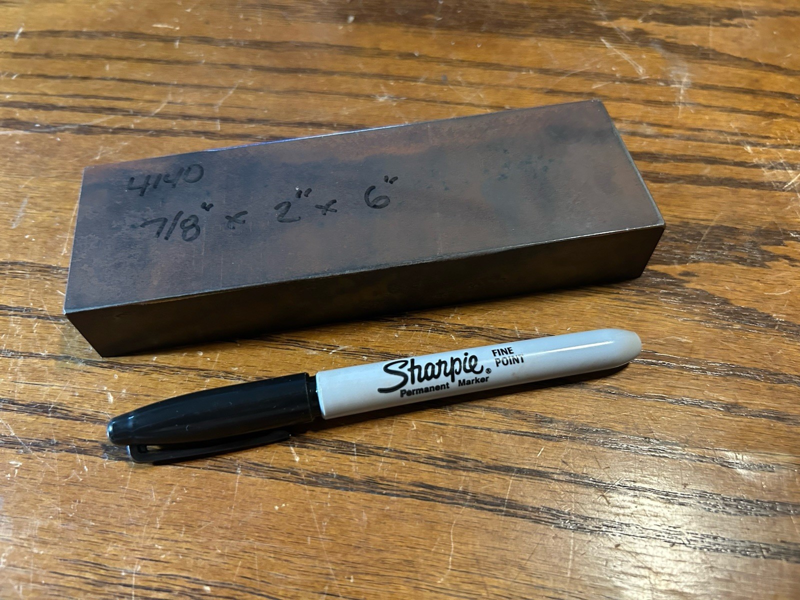 7/8″ x 2″ x 6″, 4140 tool steel flat stock, machine stock
