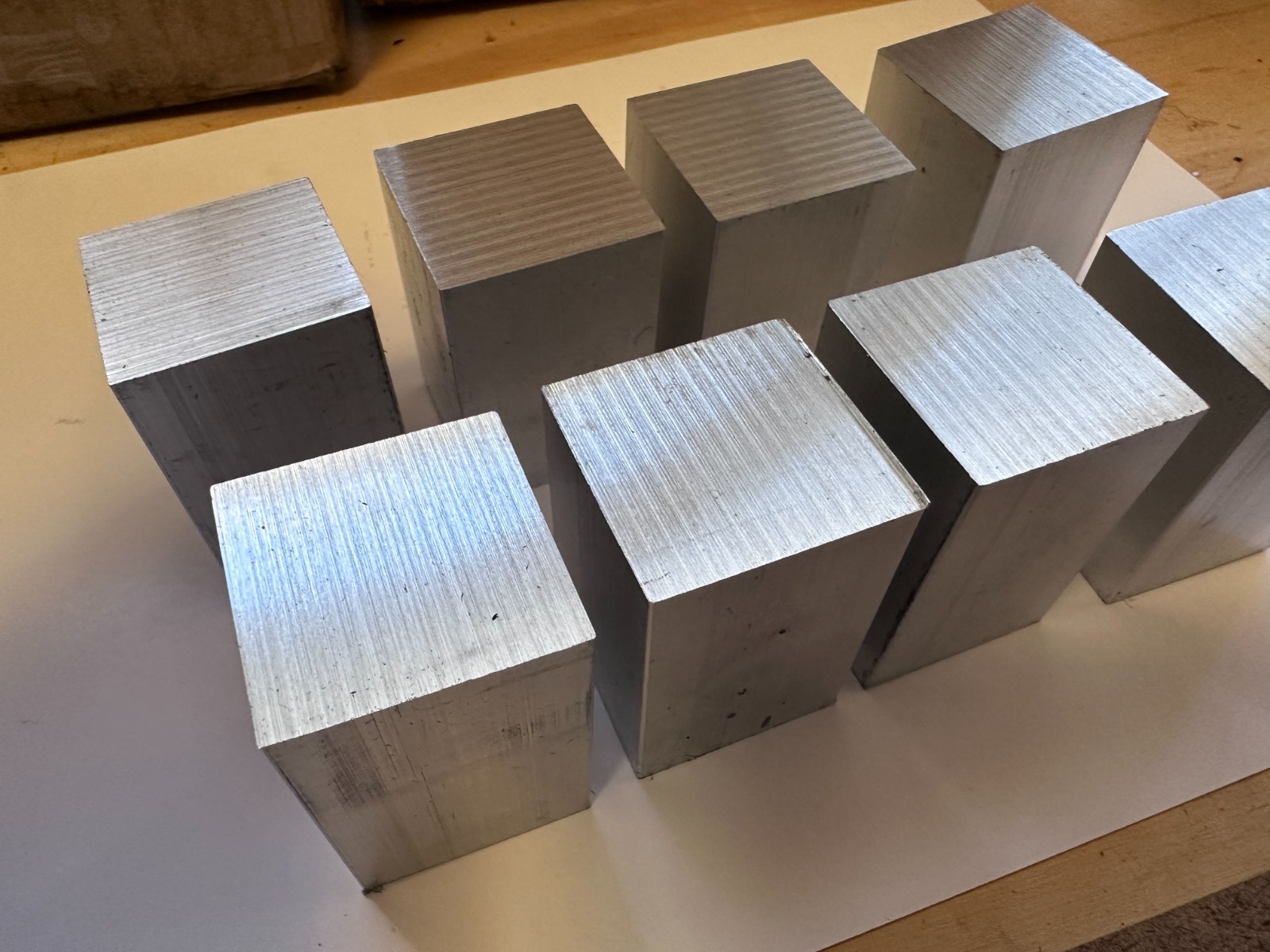 1.25 Aluminum Square Bar 6061 Length 1.875 Qty included in price 8 SKU110