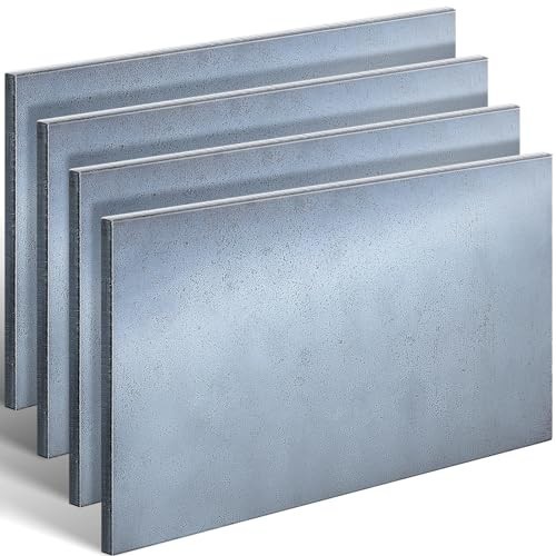 4 Pcs Hot Rolled Mild Steel Plate 1/4″ x 6″ x 12″ Flat Sheet Weldable Metal Stoc
