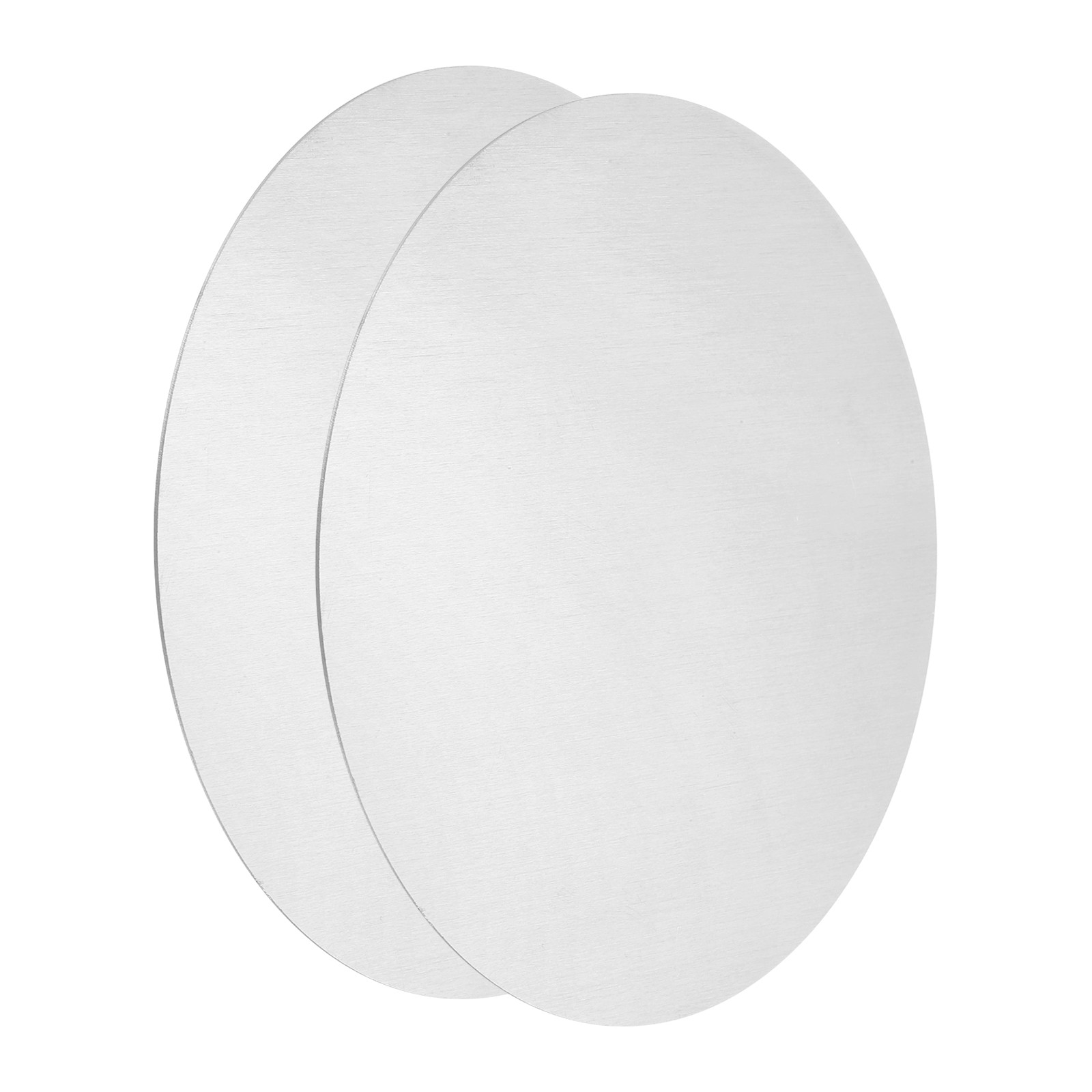 2Pcs Aluminum Disc 6″(150mm) Dia 0.02″(0.5mm) Thick Round 1060 Aluminum Sheet