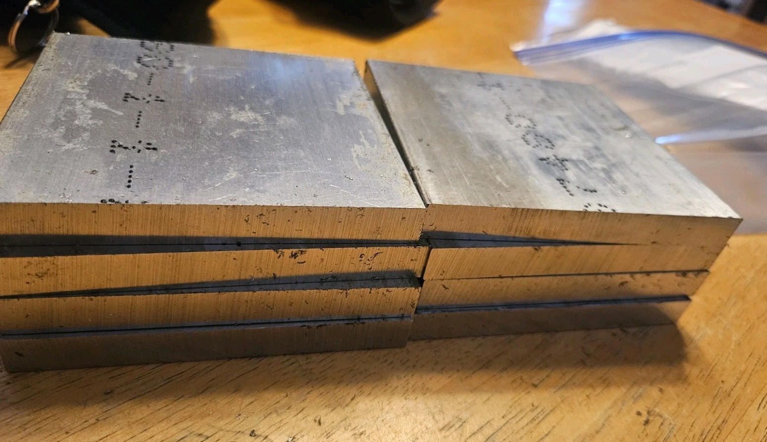 8 ALUMINUM BLOCK 6061 PLATE BAR 4.5×4.3×0.5 8 Pieces 4.5″ X 4.3″ X 0.5″
