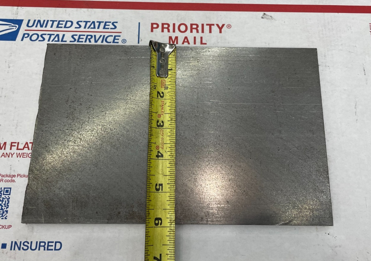 3/8 x 5-3/4 x 9-1/4 inch steel plate 5-3/4” x 9-1/4” A36 Hot Roll .375″ Thick