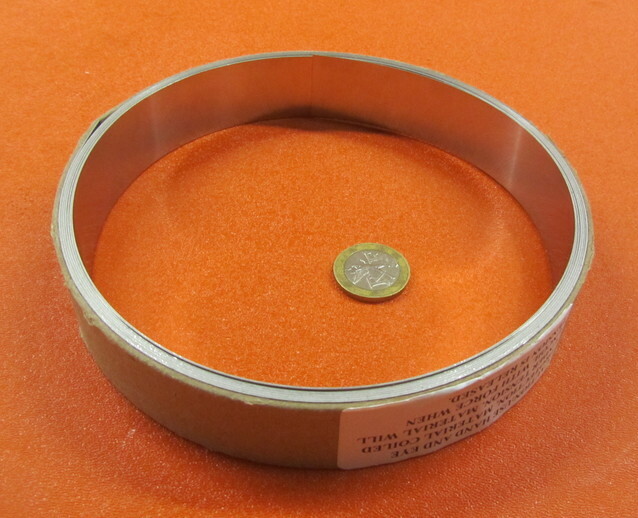 301 Stainless Steel Sheet Shim, .020″ (+/-.0010″) x 1.0″ Width x 10 Foot Length