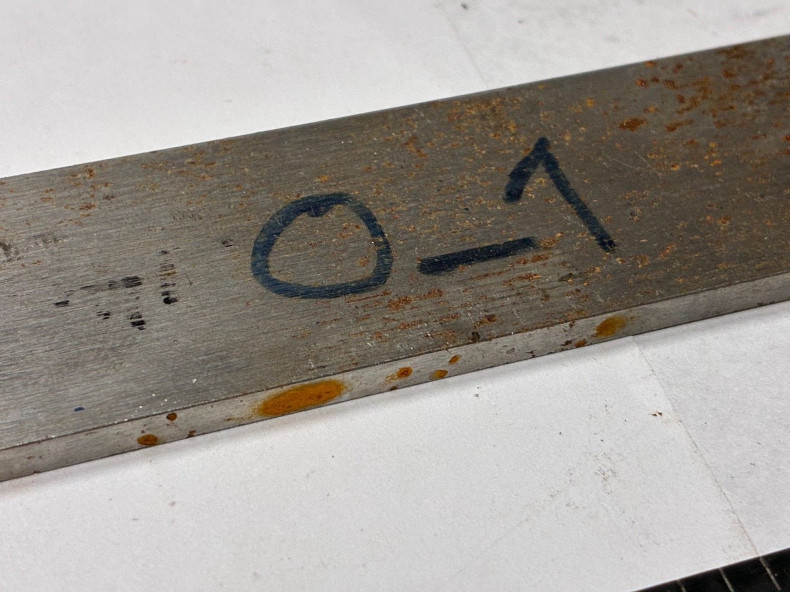 O-1 Tool Steel Flat Stock, 0.140″ x 1″ x 10-1/4″ Long, Machine Shop Drop